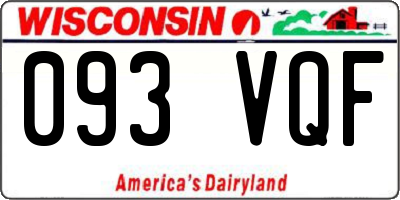 WI license plate 093VQF