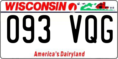 WI license plate 093VQG