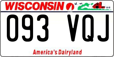 WI license plate 093VQJ