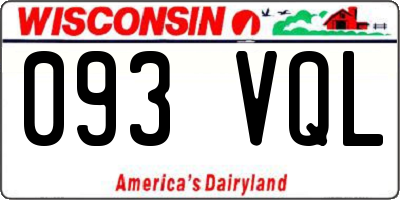 WI license plate 093VQL