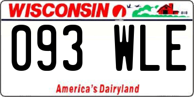 WI license plate 093WLE