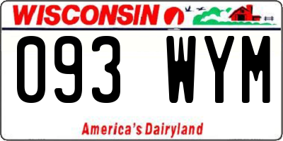 WI license plate 093WYM