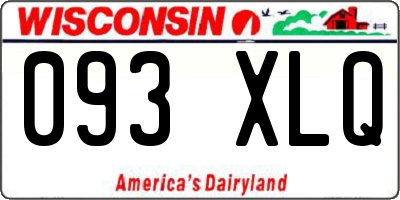 WI license plate 093XLQ