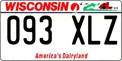 WI license plate 093XLZ