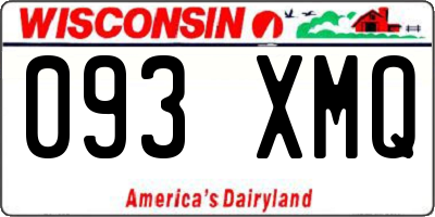 WI license plate 093XMQ