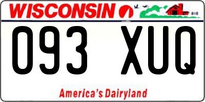 WI license plate 093XUQ