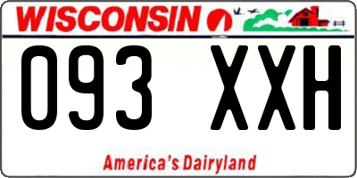 WI license plate 093XXH