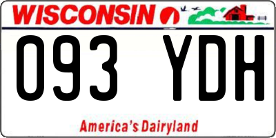 WI license plate 093YDH
