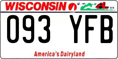WI license plate 093YFB