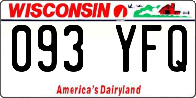 WI license plate 093YFQ