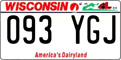 WI license plate 093YGJ