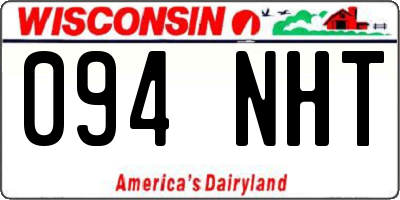 WI license plate 094NHT