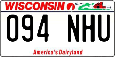 WI license plate 094NHU