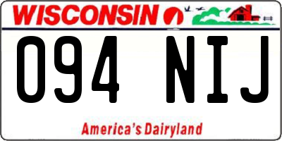 WI license plate 094NIJ