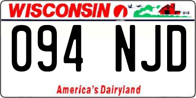 WI license plate 094NJD