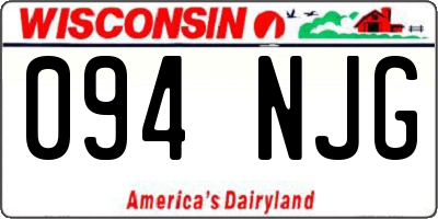 WI license plate 094NJG