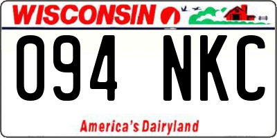 WI license plate 094NKC