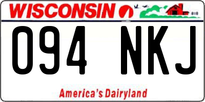 WI license plate 094NKJ