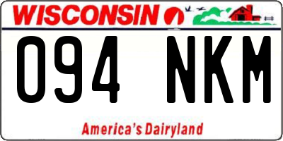 WI license plate 094NKM