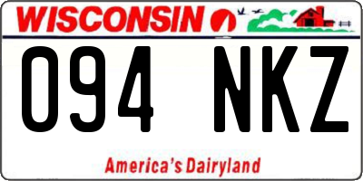 WI license plate 094NKZ