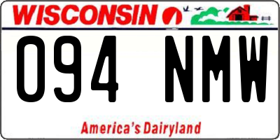 WI license plate 094NMW