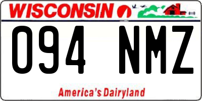 WI license plate 094NMZ