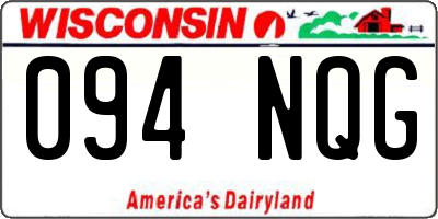 WI license plate 094NQG