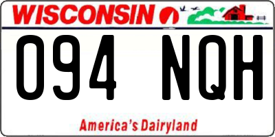 WI license plate 094NQH