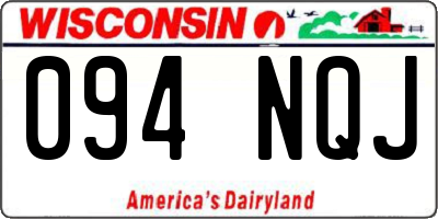 WI license plate 094NQJ