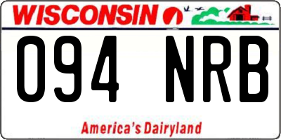 WI license plate 094NRB