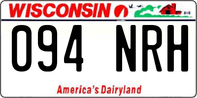 WI license plate 094NRH
