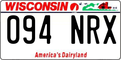 WI license plate 094NRX