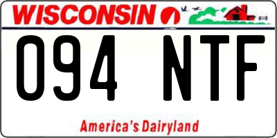 WI license plate 094NTF