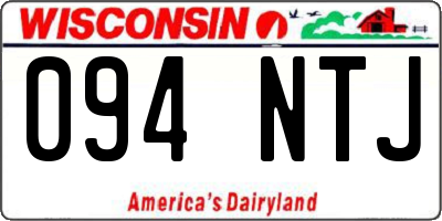 WI license plate 094NTJ