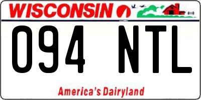 WI license plate 094NTL
