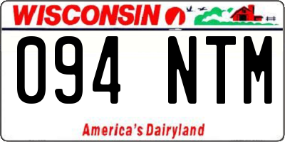 WI license plate 094NTM