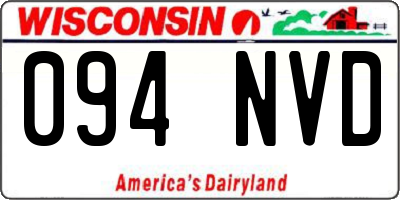 WI license plate 094NVD