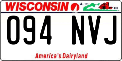 WI license plate 094NVJ