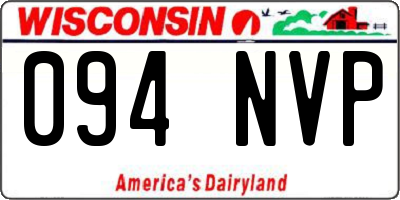 WI license plate 094NVP
