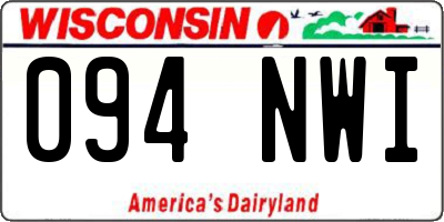 WI license plate 094NWI