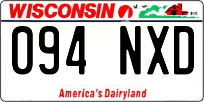 WI license plate 094NXD