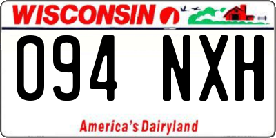 WI license plate 094NXH
