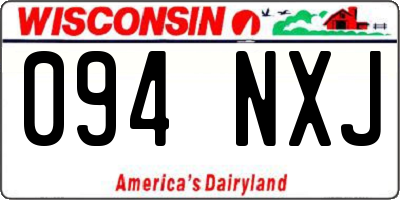 WI license plate 094NXJ