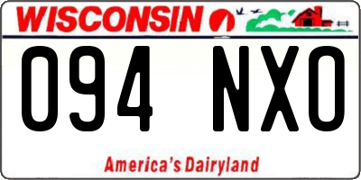 WI license plate 094NXO