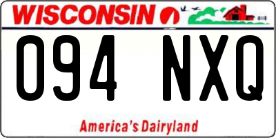 WI license plate 094NXQ