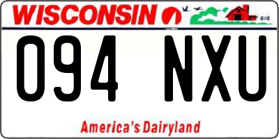 WI license plate 094NXU