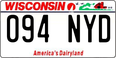 WI license plate 094NYD