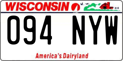 WI license plate 094NYW