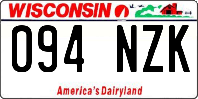 WI license plate 094NZK