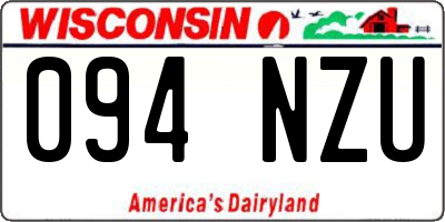 WI license plate 094NZU